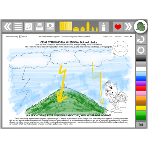 Interaktivní soubor pracovních listů a labyrintů Kreslíme a učíme se: S LIPÁČKEM NA VÝLET