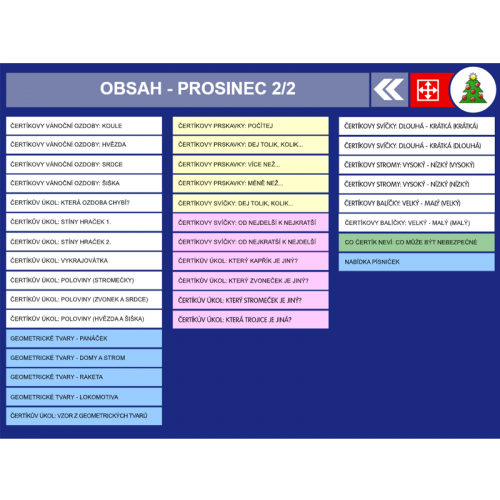 iŠkolička: interaktivní program Prosinec