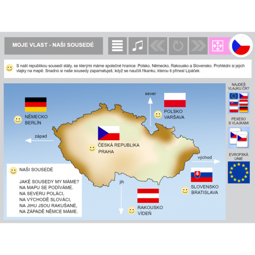 iŠkolička: interaktivní program Moje vlast