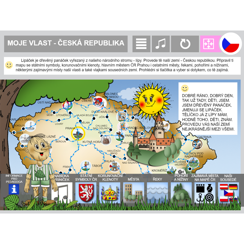 iŠkolička: interaktivní program Moje vlast