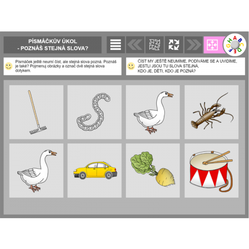 iŠkolička: interaktivní program Písmáčkovy úkoly