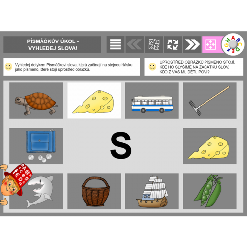 iŠkolička: interaktivní program Písmáčkovy úkoly