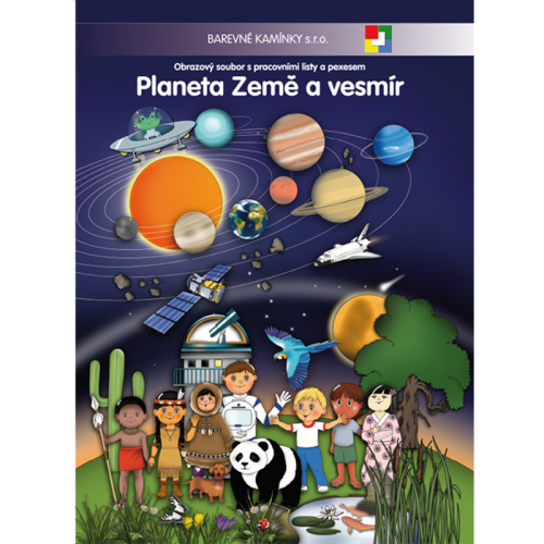 Obrazový výukový soubor s pracovními listy Planeta Země a vesmír