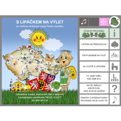 iŠkolička: interaktivní pracovní listy S Lipáčkem na výlet