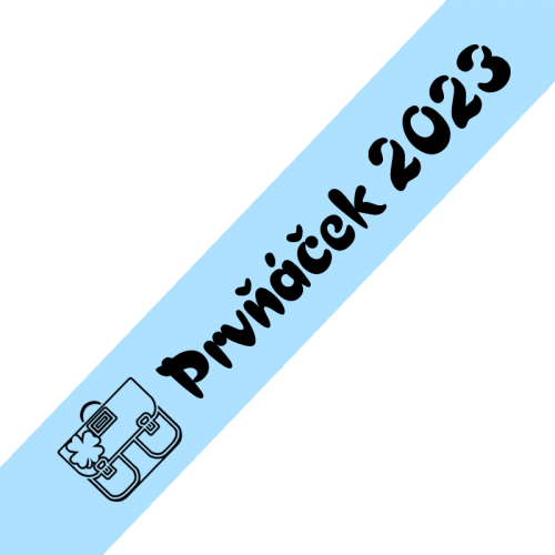 Šerpa Prvňáček, písmo typ 2, černý potisk, + uvítací list zdarma