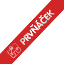 Šerpa Prvňáček, písmo typ 1, stříbrný potisk, + uvítací list zdarma