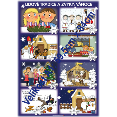 Tematický obraz: Lidové tradice a zvyky: Vánoce (komplet bar+čb)