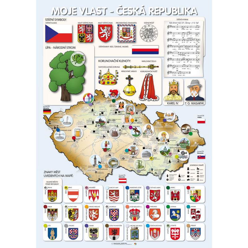Tematický obraz s obrázkovou mapou: MOJE VLAST