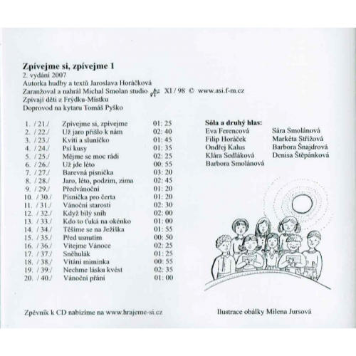Zpívejme si, zpívejme 1. - CD